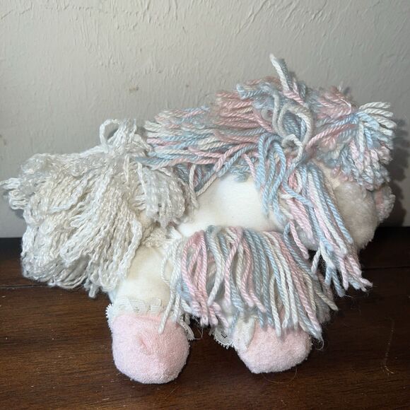 Disney Fluppy Dogs Puppies Kenner Wiggle Pup Plush Pink Blue Bonnet Vintage 80s - Picture 4 of 9